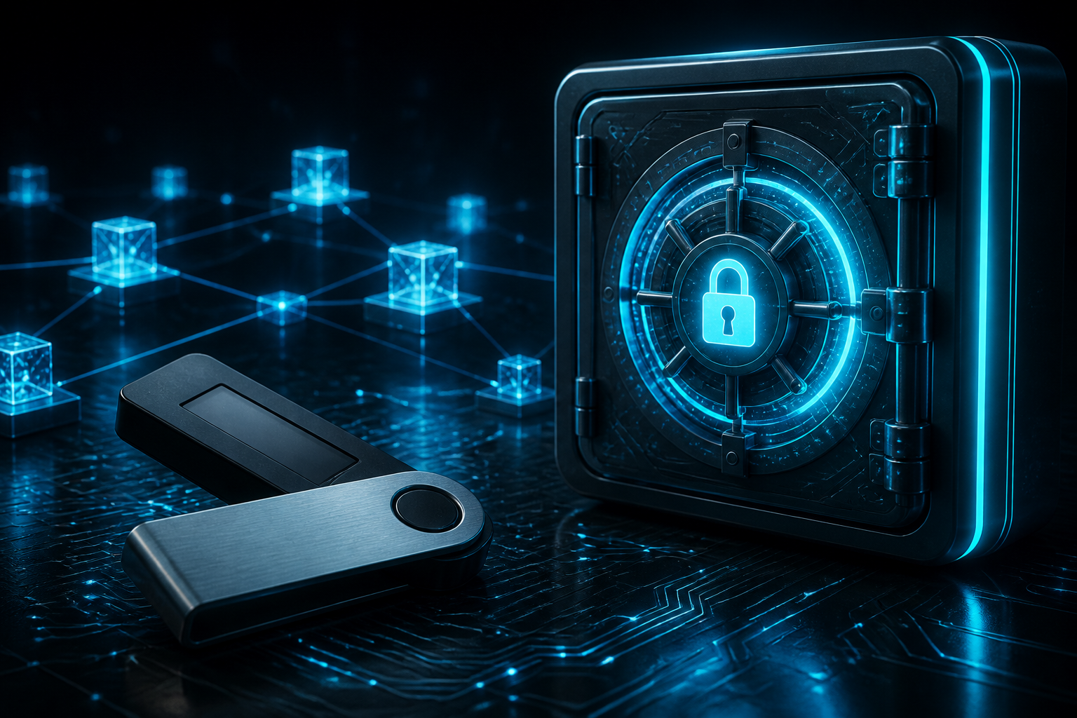 Ilustrasi Keamanan dompet kripto: pilih hot wallet atau cold wallet